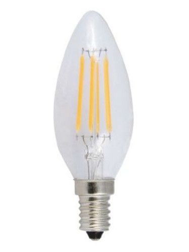 Лампа LED Filament E14 Candle 4W 6500K  (10 τεμάχια)