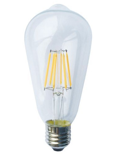 Лампа LED Filament E27 Edison 6W 4000K Dimmable  (10 τεμάχια)