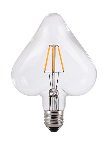 Лампа LED Filament E27 Heart 6W 2700K Dimmable