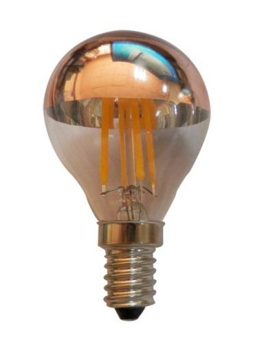 Лампа LED Filament E14 Retro 4W 2700K Dimmable Rose Gold  (10 τεμάχια)