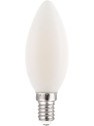 Лампа LED Filament E14 Candle 4W 2000K Frosty  (10 τεμάχια)