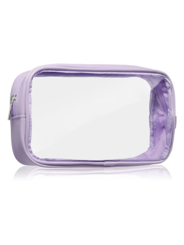 Notino Travel Collection Medium Clear Organizer прозрачна козметична чантичка M Purple 24x12,5x5 cm 1 бр.