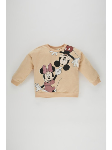 DEFACTO Baby Girl Disney Mickey & Minnie Crew Neck Sweatshirt