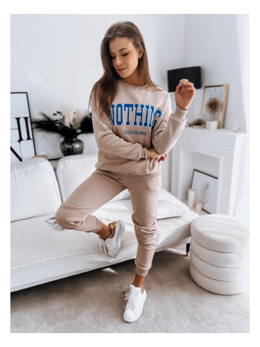 Women's sweatshirt set NOTHING beige Dstreet