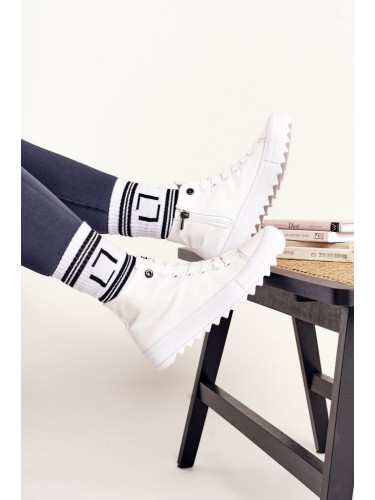 BIG STAR SHOES Дамски високи маратонки на масивна подметка BIG STAR