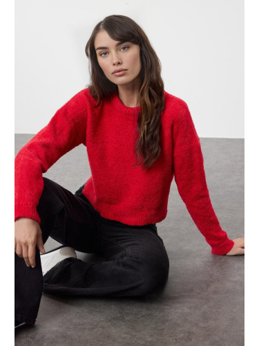 Trendyol Red Special Yarn Knitwear Sweater