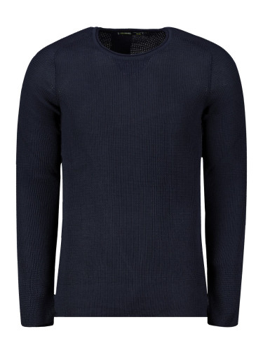 Men's sweater slipped over the head, dark blue WX1616