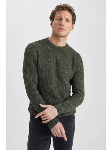 DEFACTO Standard Fit Crew Neck Knitwear Sweater