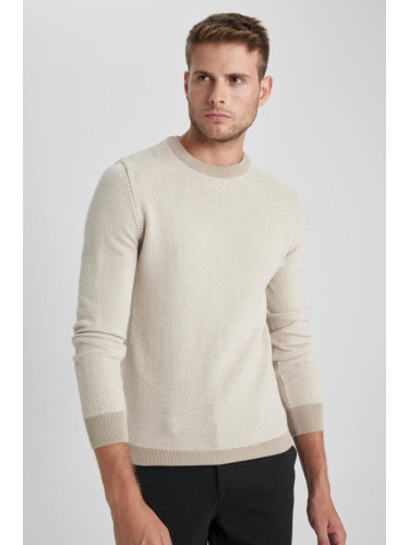 DEFACTO Standard Fit Crew Neck Sweater