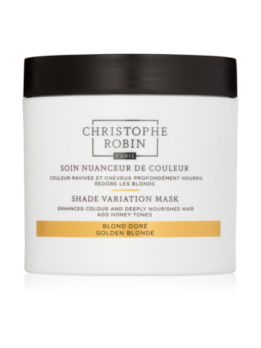 Christophe Robin Shade Variation Mask подхранваща маска - крем За коса цвят Golden Blond 250 мл.