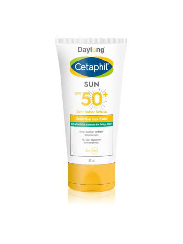 Daylong Cetaphil SUN Sensitive лек защитен флуид за чувствителна кожа на лицето SPF 50+ 50 мл.