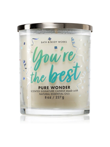 Bath & Body Works Pure Wonder ароматна свещ 227 гр.