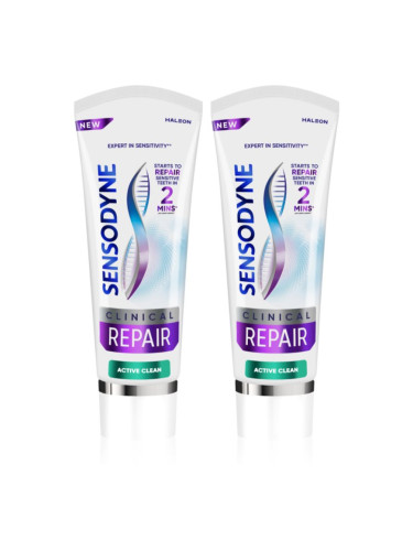 Sensodyne Clinical Repair Active Clean паста за зъби 2x75 мл.