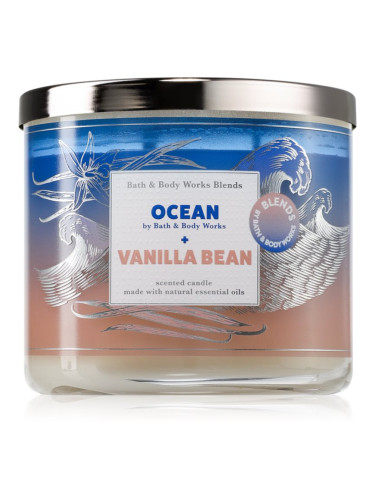 Bath & Body Works Ocean + Vanilla Bean ароматна свещ 411 гр.