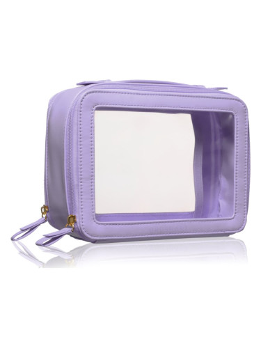 BrushArt Accessories Transparent make-up case козметично куфарче Lilac 1 бр.