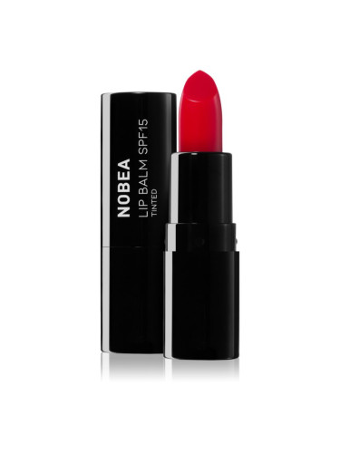 NOBEA Day-to-Day Lip Balm SPF 15 Tinted балсам за устни SPF 15 #L02 Cherry red 4 гр.