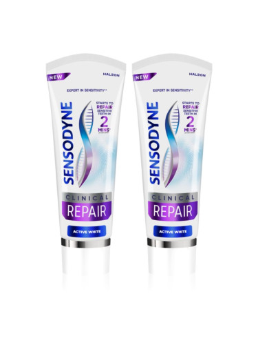 Sensodyne Clinical Repair Active White паста за зъби 2x75 мл.