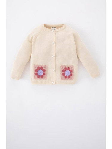 DEFACTO Baby Girl Crew Neck Cardigan