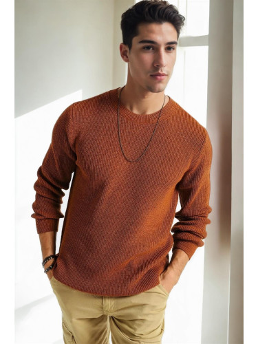 18369 Dewberry Knitwear Mens Sweater-CINNAMON