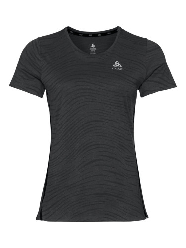 Odlo Zeroweight Engineered Chill-Tec T-Shirt Black Melange M Тениска с къс ръкав за бягане