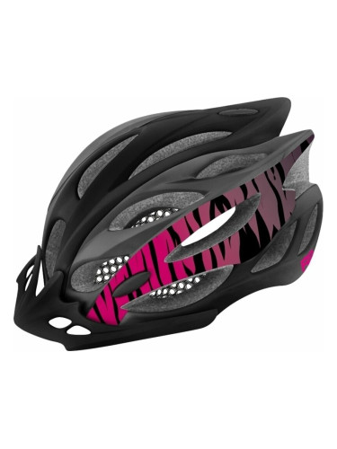 R2 Wind Helmet Black/Gray/Pink M Каска за велосипед