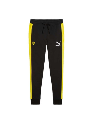 Puma FERRARI RACE ICONIC T7 TRACK PANTS Мъжко долнище, черно, размер