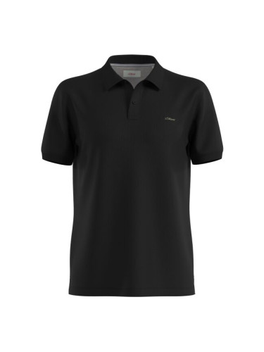 s.Oliver RL POLO SHIRT Мъжка тениска с яка, черно, размер