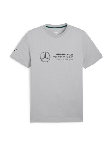 Puma MERCEDES-AMG PETRONAS F1 ESSENTIALS LOGO TEE Мъжка тениска, сиво, размер