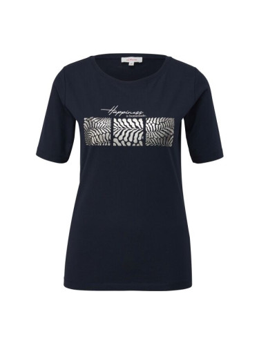 s.Oliver RL T-SHIRT Дамска тениска, тъмносин, размер