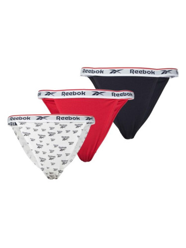 Reebok TANGA BRIEF KALAB 3pk Дамски бикини, черно, размер