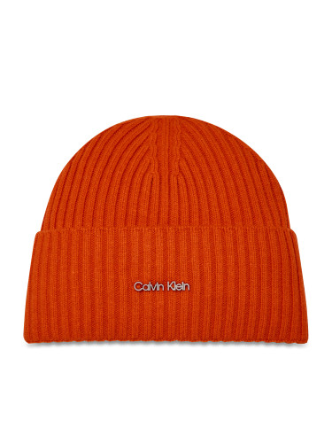 Шапка Calvin Klein Ck Must Logo Beanie K60K611401 Оранжев