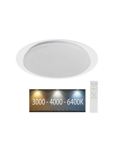 LED Димируем плафон LED/40W/230V 3000K/4000K/6500K + д.у.