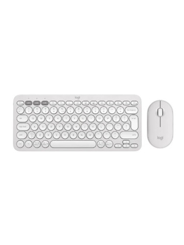 Комплект клавиатура Logitech Pebble Keys 2 K380s + мишка Logitech Pebble Keys 2 M350s, бели