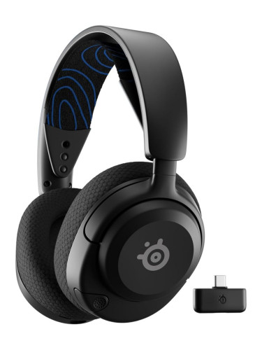  Гейминг слушалки SteelSeries - Arctis Nova 5P, PS, безжични, черни