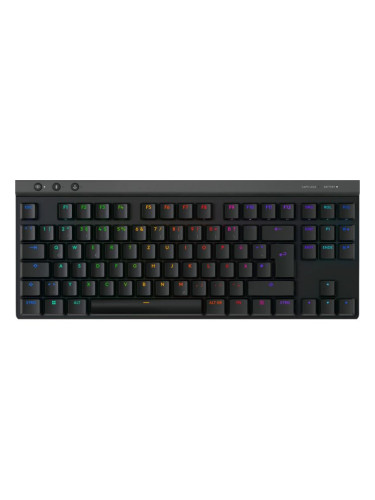  Гейминг клавиатура Logitech - G515 Lightspeed TKL, безжична, черна