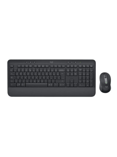  Комплект клавиатура и мишка Logitech - Signature MK650, безжичен, графит