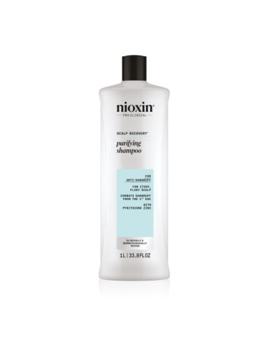 Nioxin Scalp Recovery Purifying Shampoo шампоан за оредяваща и сплескана коса против пърхот 1000 мл.