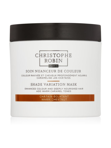 Christophe Robin Shade Variation Mask подхранваща маска - крем За коса цвят Warm Chesnut 250 мл.