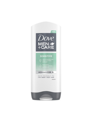 Dove Men + Care Sensitive Душ гел за мъже 400 ml