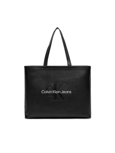 Дамска чанта Calvin Klein Jeans Sculpted Slim K60K612222 Черен