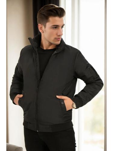 18137 Dewberry Slim Fit Mens Coat-BLACK