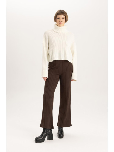 DEFACTO Wide Leg Ribbed Pants