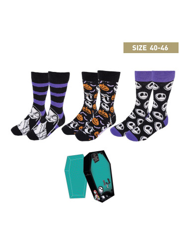 SOCKS PACK 3 PIECES NIGHTMARE BEFORE CHRISTMAS