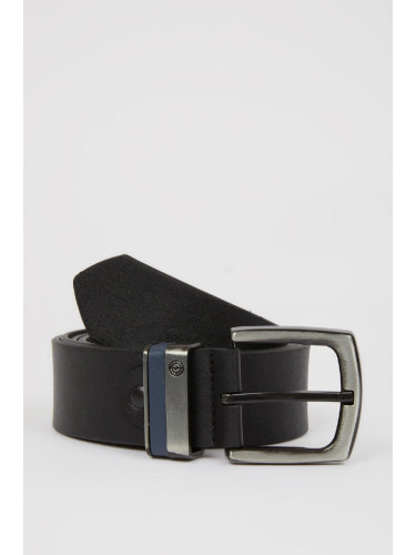 DEFACTO Men's Faux Leather Jean Belt