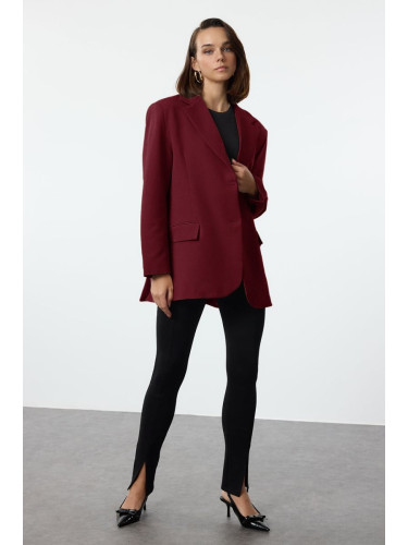 Trendyol Claret Red Extra Oversize Blazer Jacket