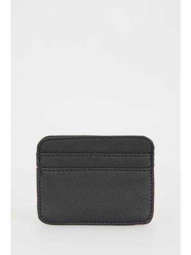 DEFACTO Men's Faux Leather Card Holder