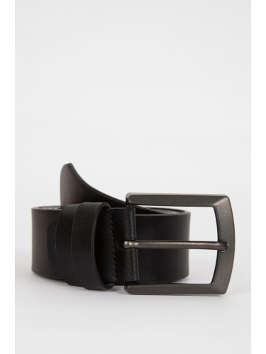 DEFACTO Men's Faux Leather Jean Belt