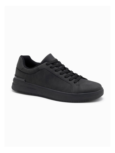 Ombre Casual uniform men's eco nubuck shoes - black