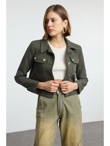 Trendyol Light Khaki Woven Blazer Jacket