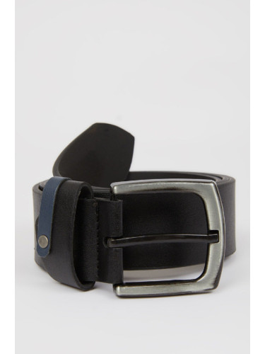 DEFACTO Men's Faux Leather Jean Belt